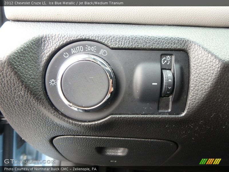 Ice Blue Metallic / Jet Black/Medium Titanium 2012 Chevrolet Cruze LS