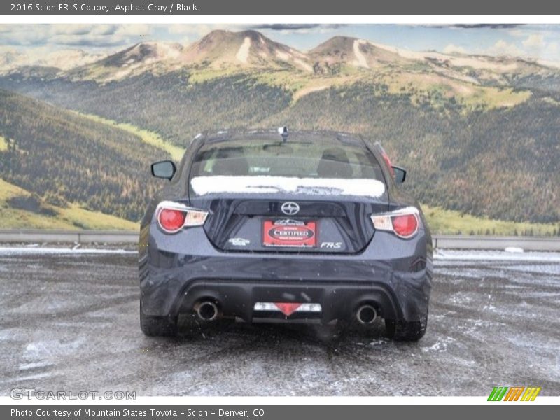 Asphalt Gray / Black 2016 Scion FR-S Coupe