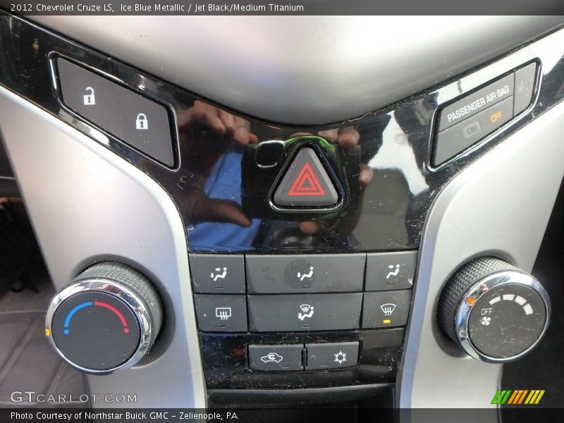 Ice Blue Metallic / Jet Black/Medium Titanium 2012 Chevrolet Cruze LS
