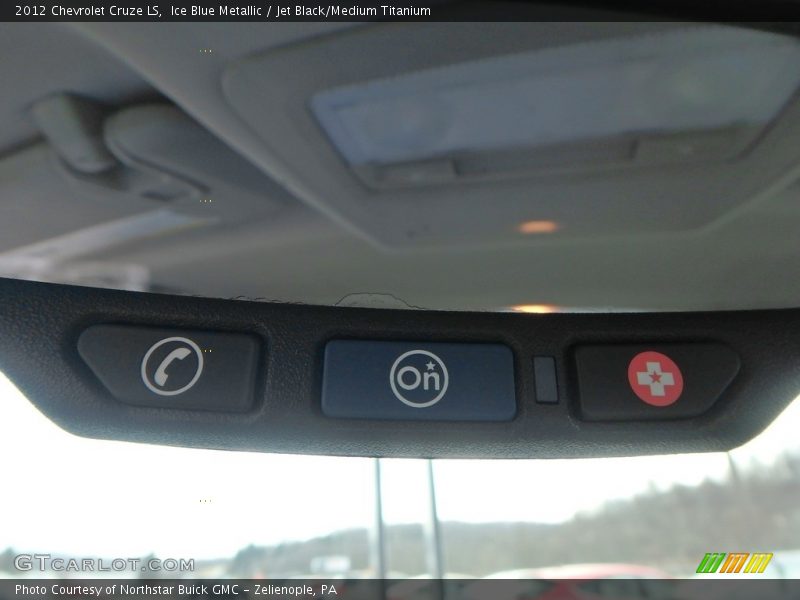 Ice Blue Metallic / Jet Black/Medium Titanium 2012 Chevrolet Cruze LS