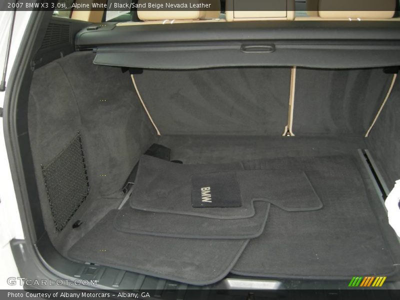 Alpine White / Black/Sand Beige Nevada Leather 2007 BMW X3 3.0si