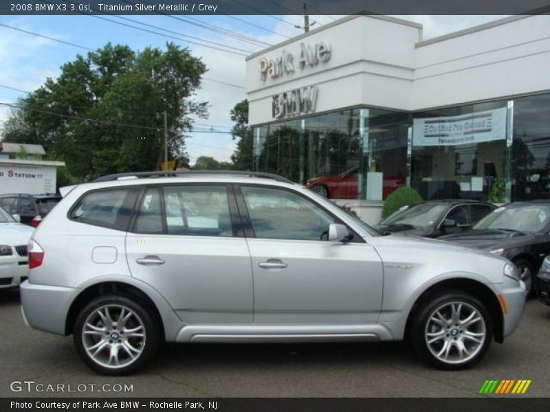 Titanium Silver Metallic / Grey 2008 BMW X3 3.0si