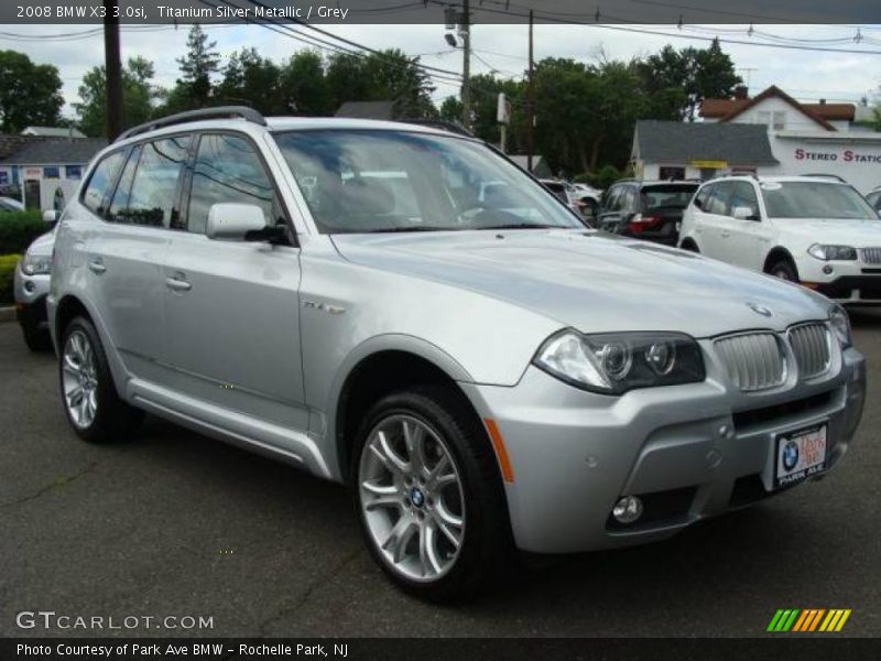 Titanium Silver Metallic / Grey 2008 BMW X3 3.0si