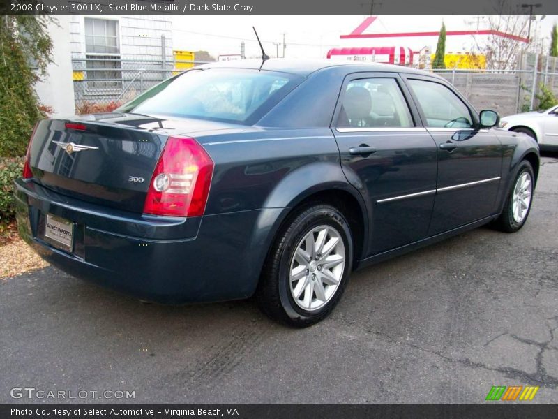 Steel Blue Metallic / Dark Slate Gray 2008 Chrysler 300 LX