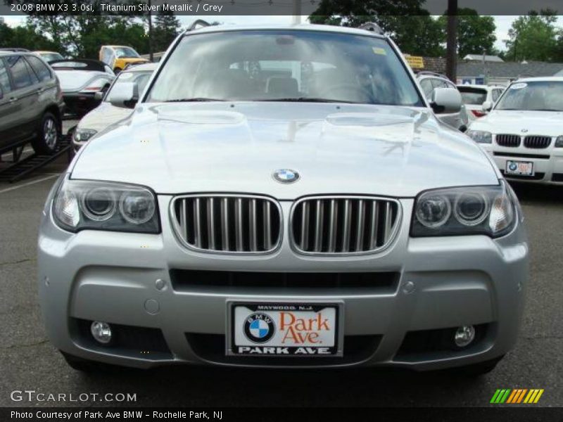 Titanium Silver Metallic / Grey 2008 BMW X3 3.0si