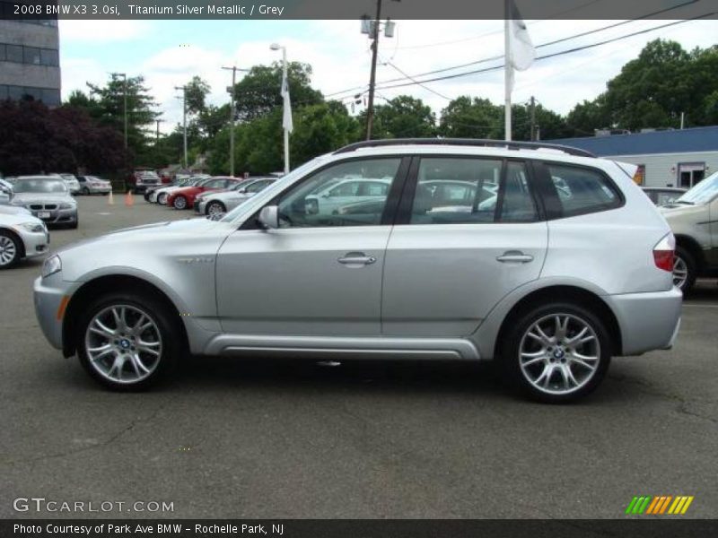 Titanium Silver Metallic / Grey 2008 BMW X3 3.0si