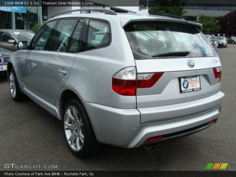Titanium Silver Metallic / Grey 2008 BMW X3 3.0si