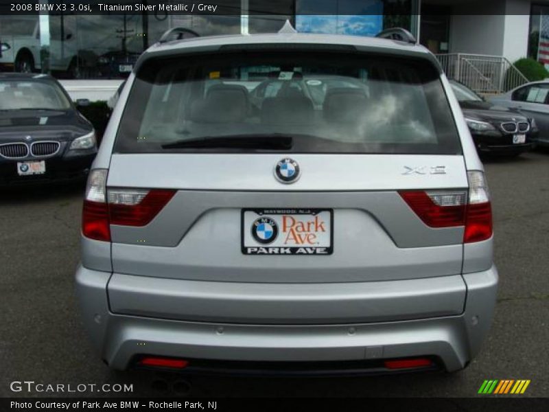 Titanium Silver Metallic / Grey 2008 BMW X3 3.0si