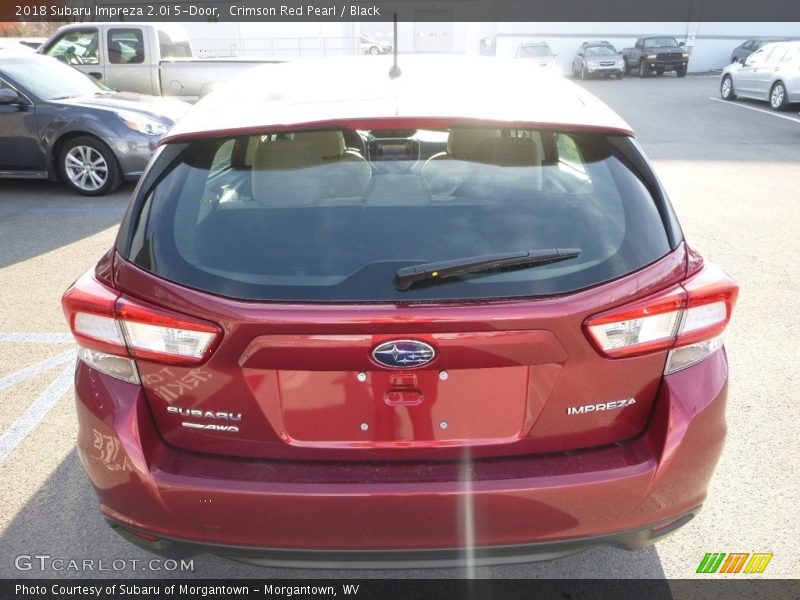 Crimson Red Pearl / Black 2018 Subaru Impreza 2.0i 5-Door