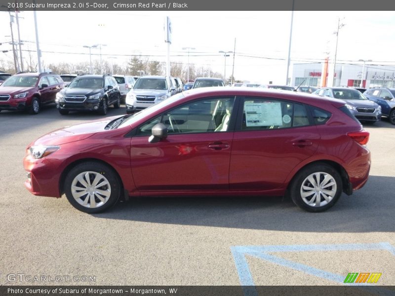 Crimson Red Pearl / Black 2018 Subaru Impreza 2.0i 5-Door
