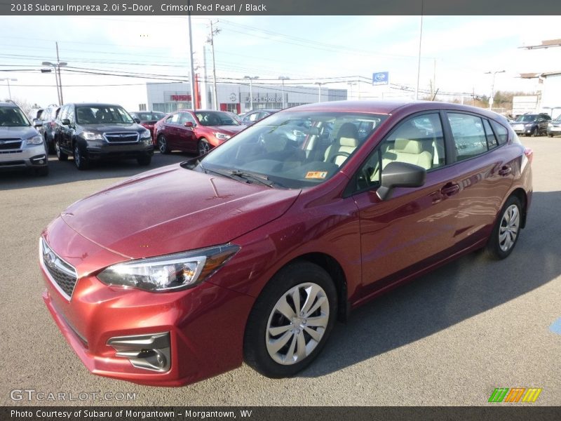 Crimson Red Pearl / Black 2018 Subaru Impreza 2.0i 5-Door