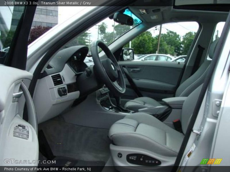 Titanium Silver Metallic / Grey 2008 BMW X3 3.0si