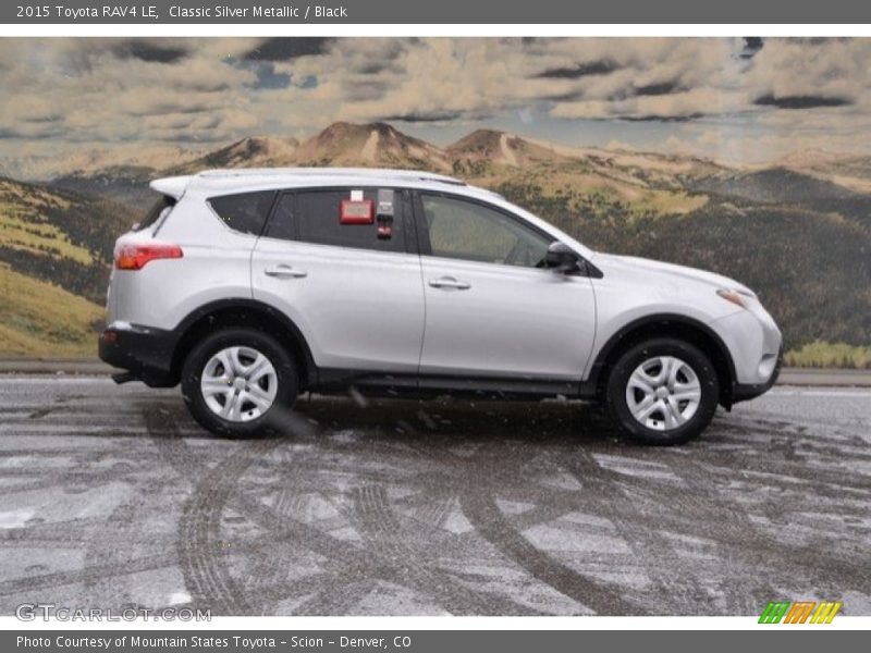 Classic Silver Metallic / Black 2015 Toyota RAV4 LE