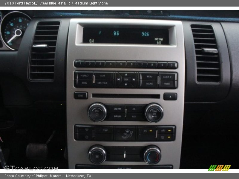 Steel Blue Metallic / Medium Light Stone 2010 Ford Flex SE