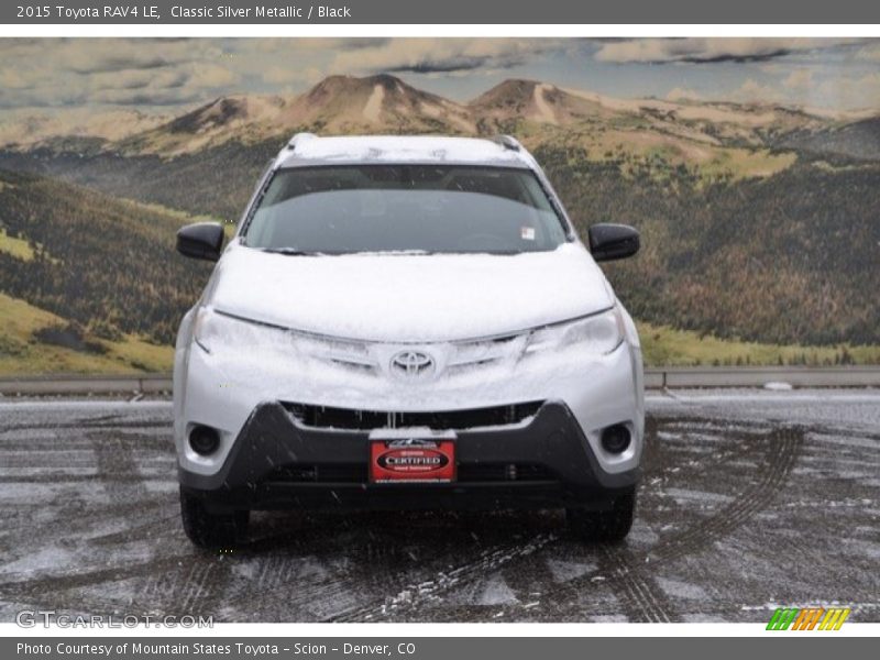 Classic Silver Metallic / Black 2015 Toyota RAV4 LE