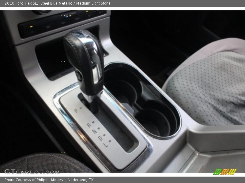 Steel Blue Metallic / Medium Light Stone 2010 Ford Flex SE