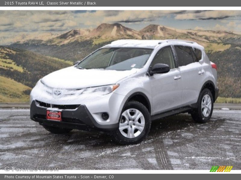 Classic Silver Metallic / Black 2015 Toyota RAV4 LE