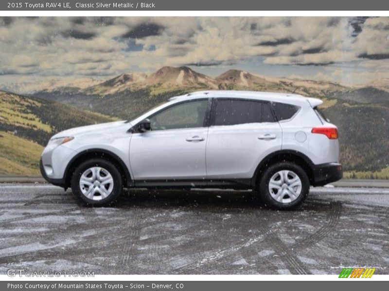 Classic Silver Metallic / Black 2015 Toyota RAV4 LE