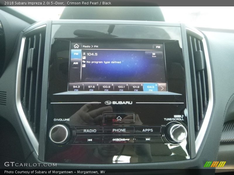 Crimson Red Pearl / Black 2018 Subaru Impreza 2.0i 5-Door