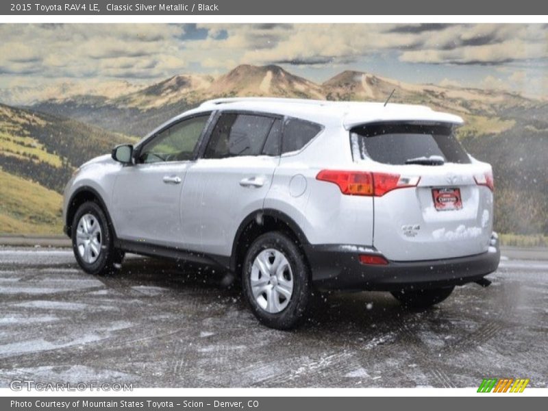 Classic Silver Metallic / Black 2015 Toyota RAV4 LE