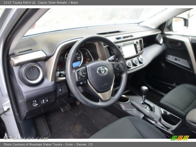 Classic Silver Metallic / Black 2015 Toyota RAV4 LE