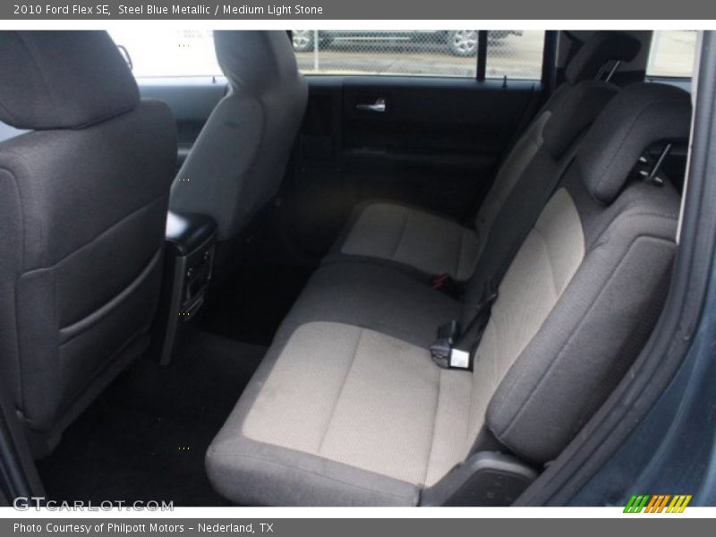 Steel Blue Metallic / Medium Light Stone 2010 Ford Flex SE