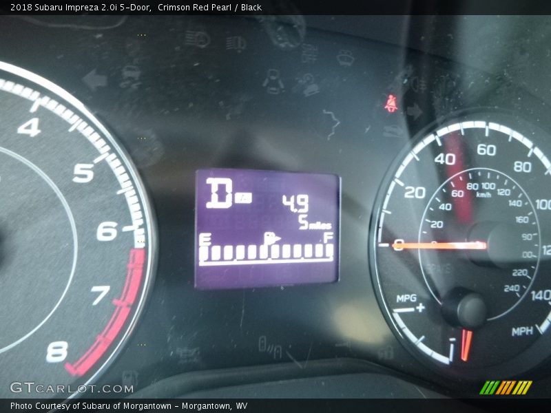 Crimson Red Pearl / Black 2018 Subaru Impreza 2.0i 5-Door