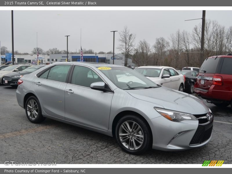 Celestial Silver Metallic / Black 2015 Toyota Camry SE