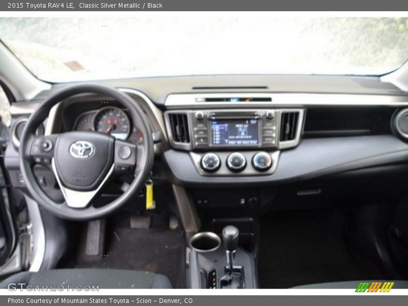 Classic Silver Metallic / Black 2015 Toyota RAV4 LE