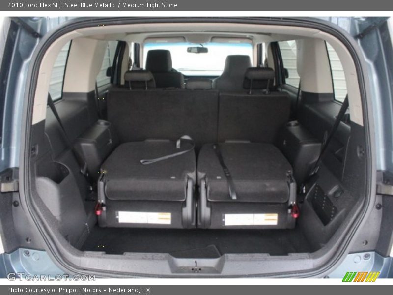 Steel Blue Metallic / Medium Light Stone 2010 Ford Flex SE