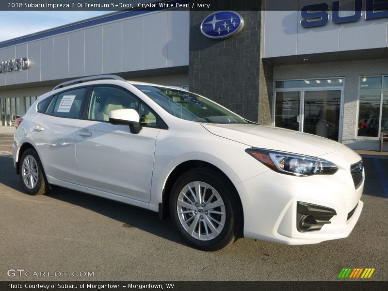 Crystal White Pearl / Ivory 2018 Subaru Impreza 2.0i Premium 5-Door