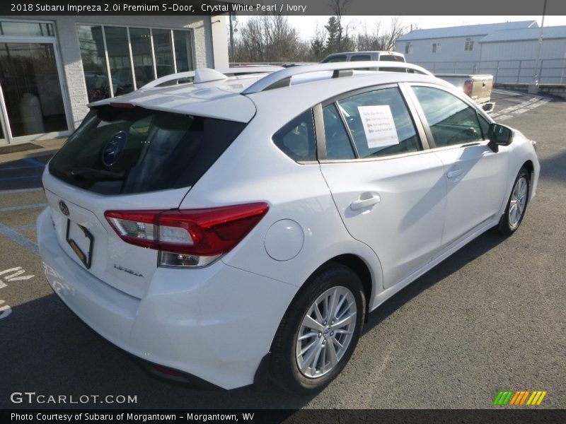 Crystal White Pearl / Ivory 2018 Subaru Impreza 2.0i Premium 5-Door