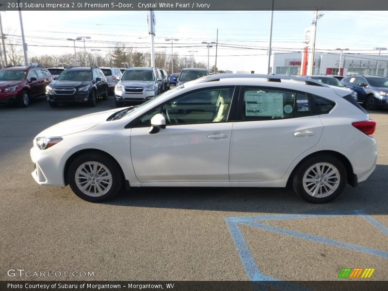 Crystal White Pearl / Ivory 2018 Subaru Impreza 2.0i Premium 5-Door