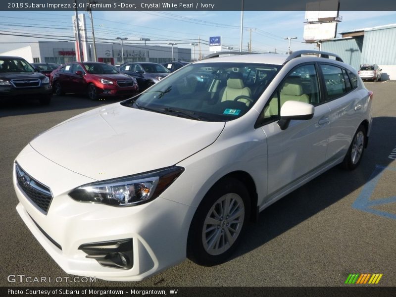 Crystal White Pearl / Ivory 2018 Subaru Impreza 2.0i Premium 5-Door