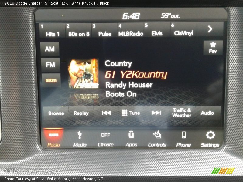 White Knuckle / Black 2018 Dodge Charger R/T Scat Pack