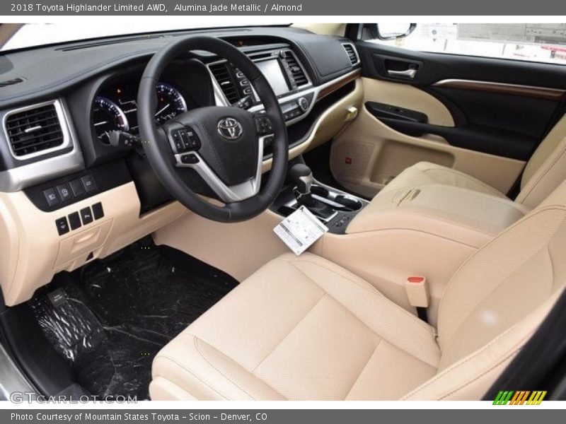 Alumina Jade Metallic / Almond 2018 Toyota Highlander Limited AWD