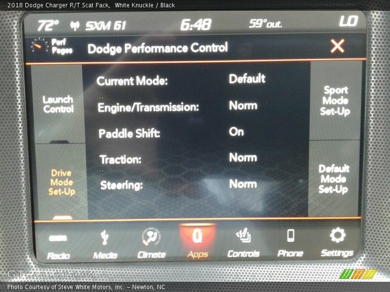 White Knuckle / Black 2018 Dodge Charger R/T Scat Pack