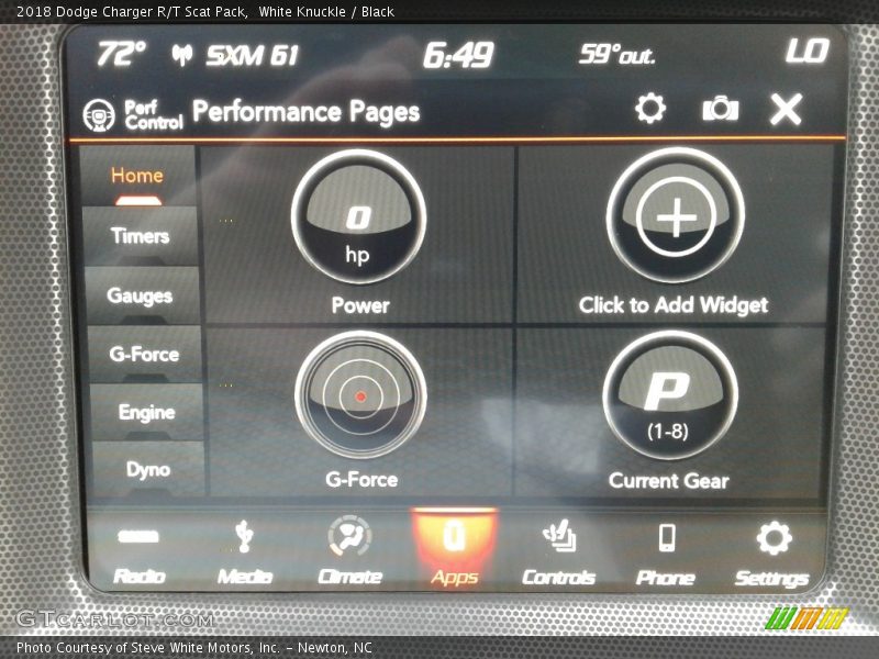 White Knuckle / Black 2018 Dodge Charger R/T Scat Pack