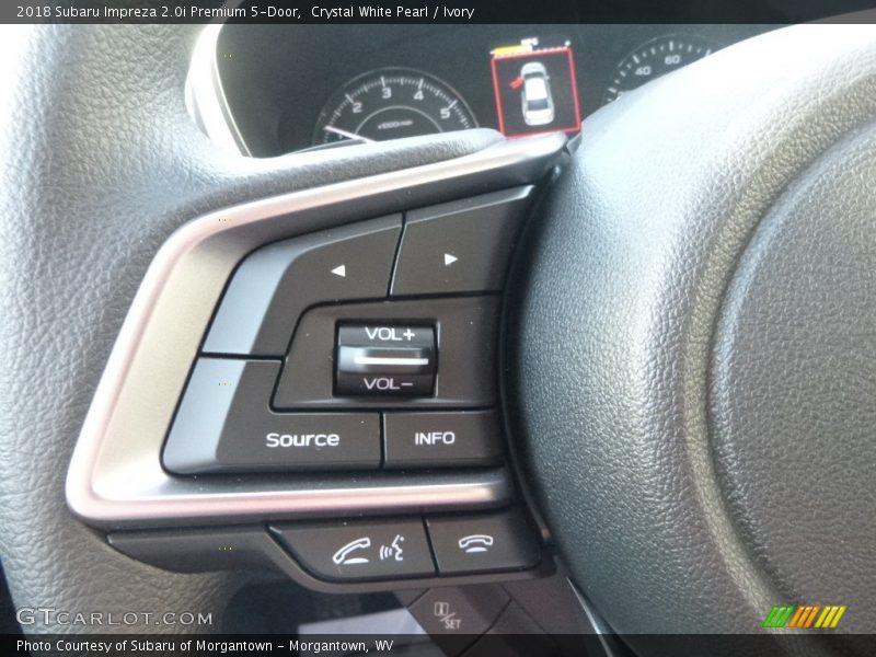 Crystal White Pearl / Ivory 2018 Subaru Impreza 2.0i Premium 5-Door