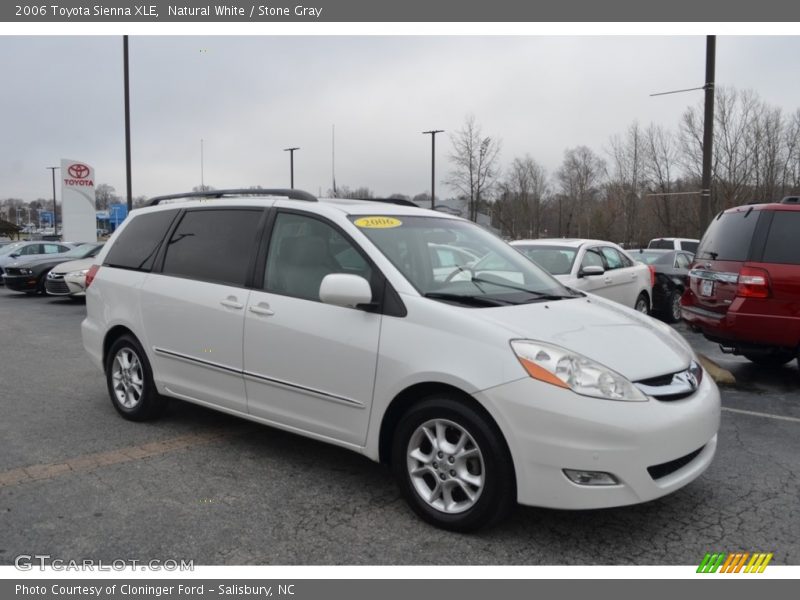 Natural White / Stone Gray 2006 Toyota Sienna XLE