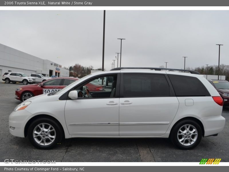 Natural White / Stone Gray 2006 Toyota Sienna XLE