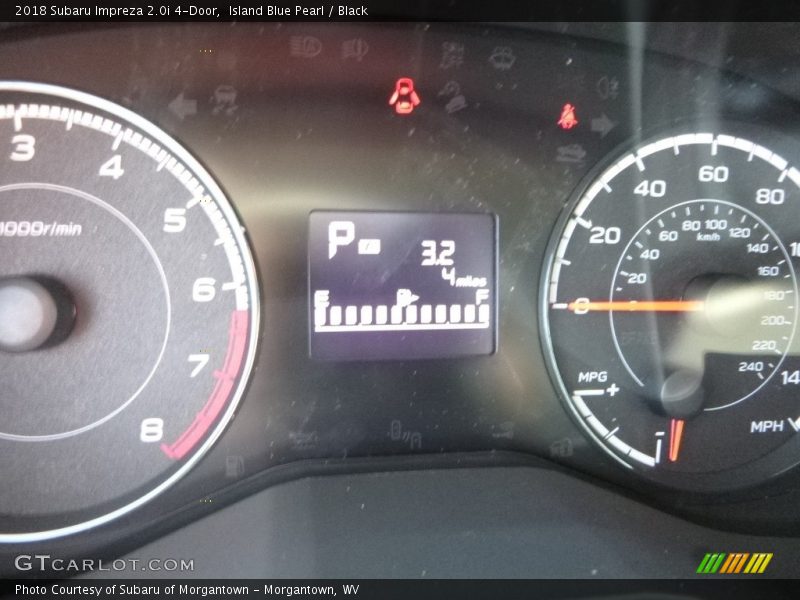 Island Blue Pearl / Black 2018 Subaru Impreza 2.0i 4-Door