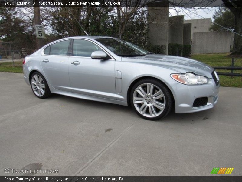 Liquid Silver Metallic / Charcoal 2010 Jaguar XF XFR Sport Sedan