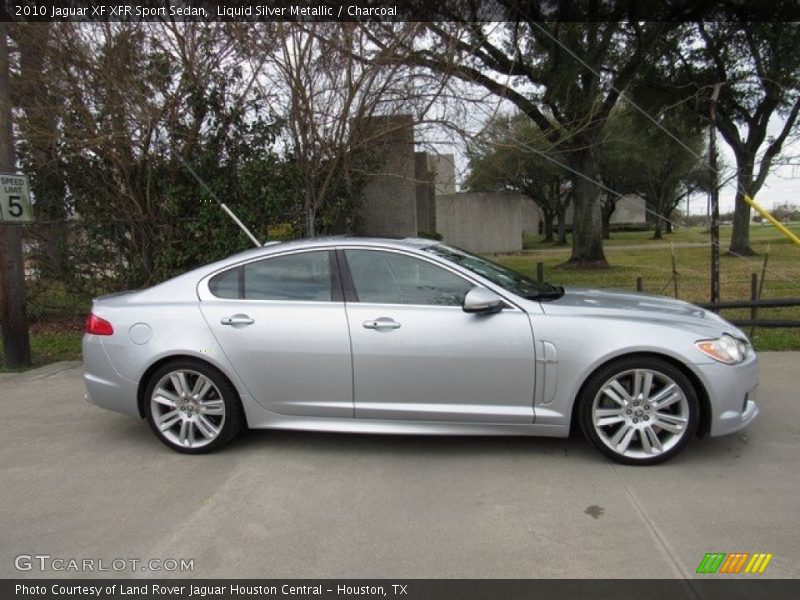 Liquid Silver Metallic / Charcoal 2010 Jaguar XF XFR Sport Sedan