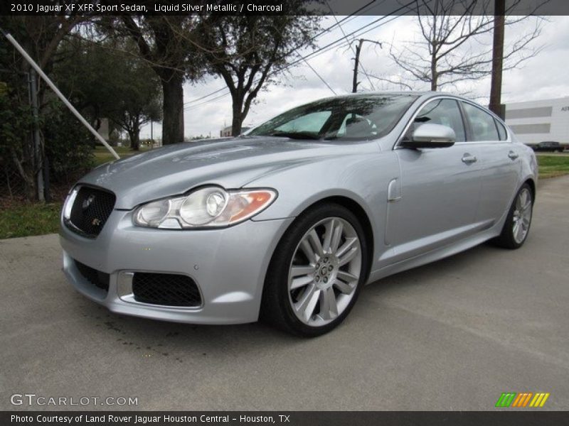 Liquid Silver Metallic / Charcoal 2010 Jaguar XF XFR Sport Sedan