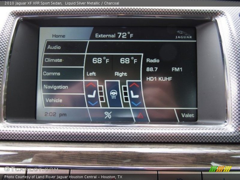 Liquid Silver Metallic / Charcoal 2010 Jaguar XF XFR Sport Sedan