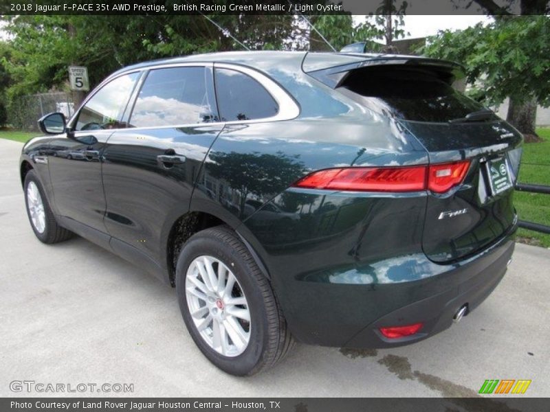 British Racing Green Metallic / Light Oyster 2018 Jaguar F-PACE 35t AWD Prestige