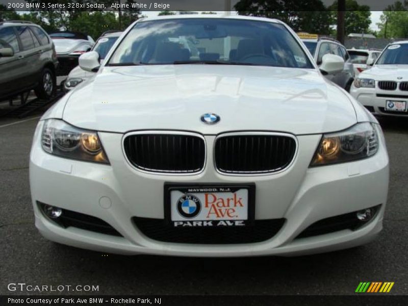 Alpine White / Beige 2009 BMW 3 Series 328xi Sedan