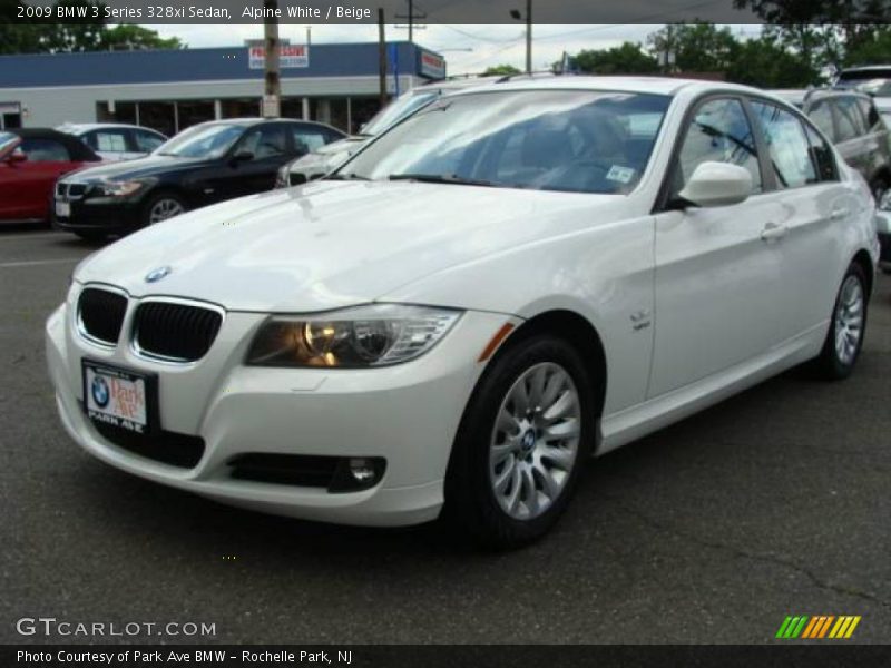 Alpine White / Beige 2009 BMW 3 Series 328xi Sedan