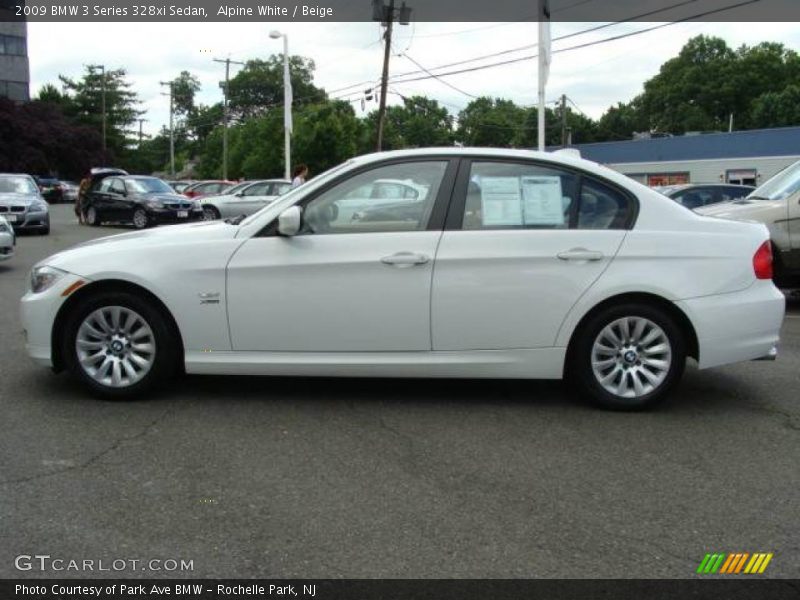 Alpine White / Beige 2009 BMW 3 Series 328xi Sedan